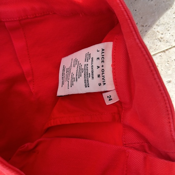 Alice and Olivia red flare high waist size 24 - Picture 4 of 5